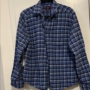 UNTUCKit Blue Plaid Casual Button Down Shirt